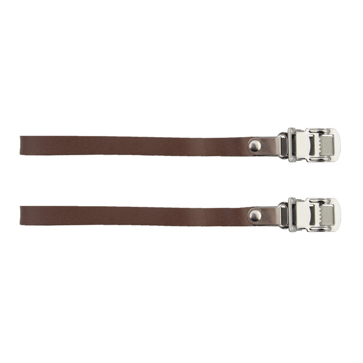 Sunlite Brown Leather Toe Straps 420mm for Caged Pedals 96286