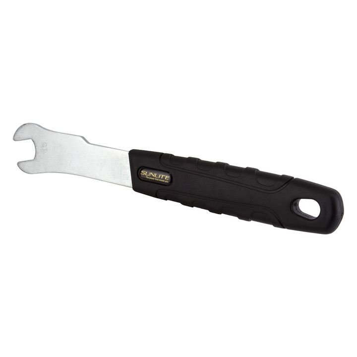 Sunlite 15mm Pedal Wrench Rubber Handle for Easy Leverage 610327