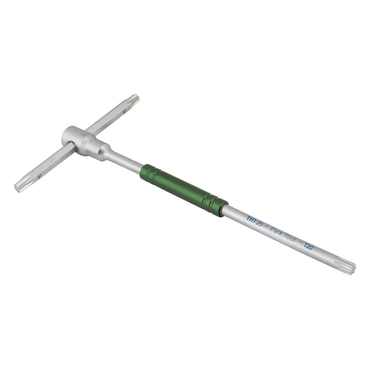 Park Tool THT-20 Sliding T-Handle Torx Wrench | Heavy-Duty Chrome Vanadium and Aluminum Ergonomic Design THT-20