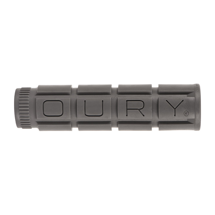 Oury Grips Single Compound V2 Graphite - 135mm No Flange, Thick Profile OSCGGG30