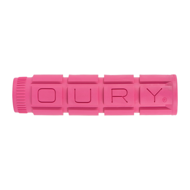 Oury Single Compound V2 Pink Rush Bike Grips 135mm No Flange OSCGGG56