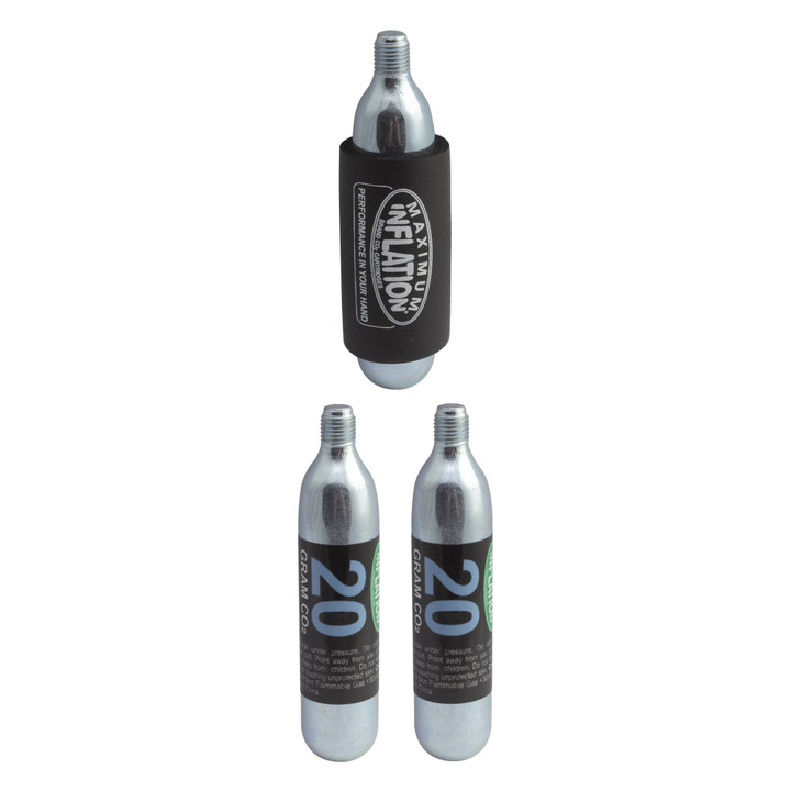 Maximum Inflation 20g CO2 Cartridges - Threaded, Reusable, 3 Pack 34201-003