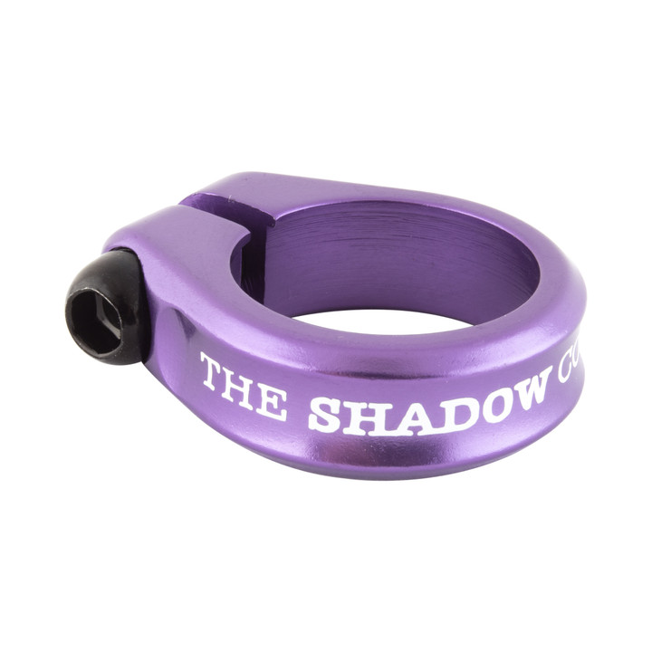 The Shadow Conspiracy Alfred Clamp 28.6mm Alloy Skeletor Purple Lightweight Seatpost Clamp 130-06150