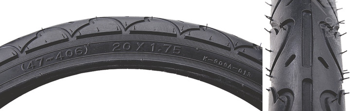 Sunlite Freestyle PC 16x1.75 BMX Bike Tire - Durable Wire Bead, Black 59265