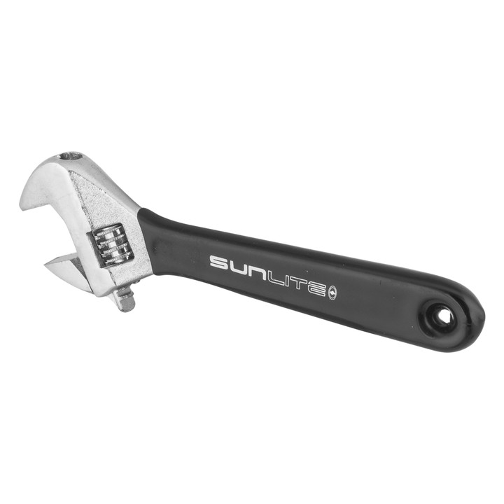 Sunlite 6-Inch Forged Steel Chrome Adjustable Wrench for Bike Repairs 61158