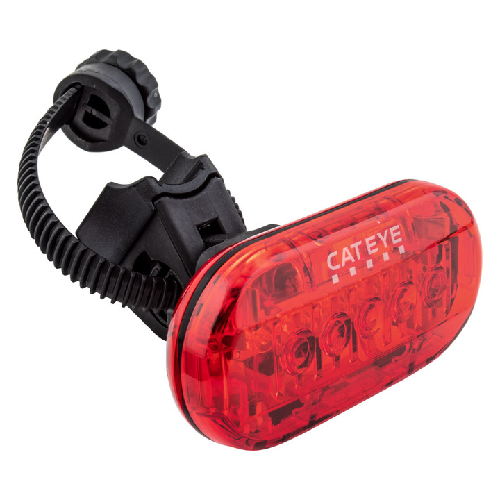 Cateye Omni 5 Rear LED Bike Light FlexTight Mount and Clothing Clip 5342320