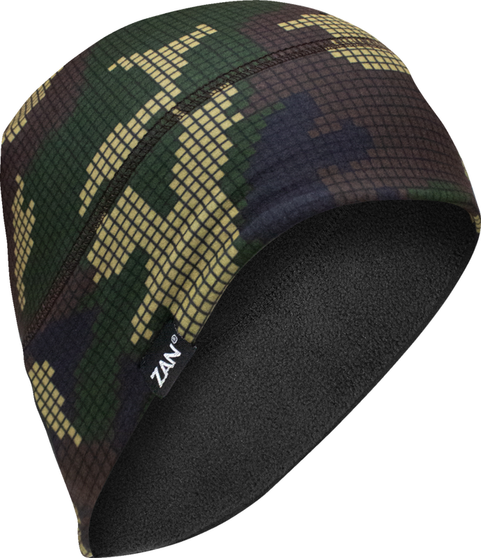 Zan Headgear Sportflex Helmet Liner - Fleece Lined - Digi Woodland Camo WHLF621