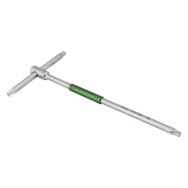 Park Tool THT-30 Sliding T-Handle Torx Wrench - Chrome Vanadium, Green THT-30