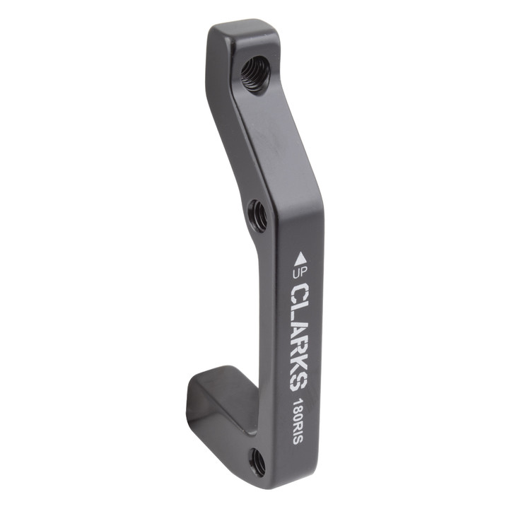 Clarks 180mm IS to Post Mount Disc Brake Adapter - 6061-T6 Alloy, Heat Treated CB-6065ANO-180FIS BLACK