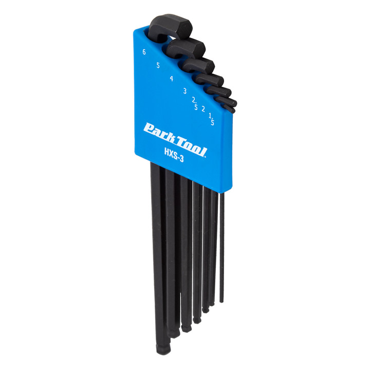 Park Tool HXS-3 Stubby Hex Wrench Set 1.5 to 6 mm Short Reach High Torque Steel HXS-3