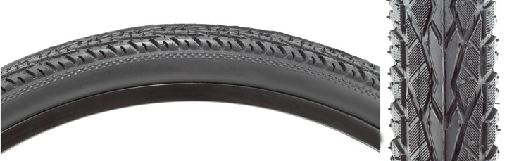 Sunlite UtiliT 26x1.75 Trekking Bike Tire - Durable, Wet Traction, Reflective-Optional 593421