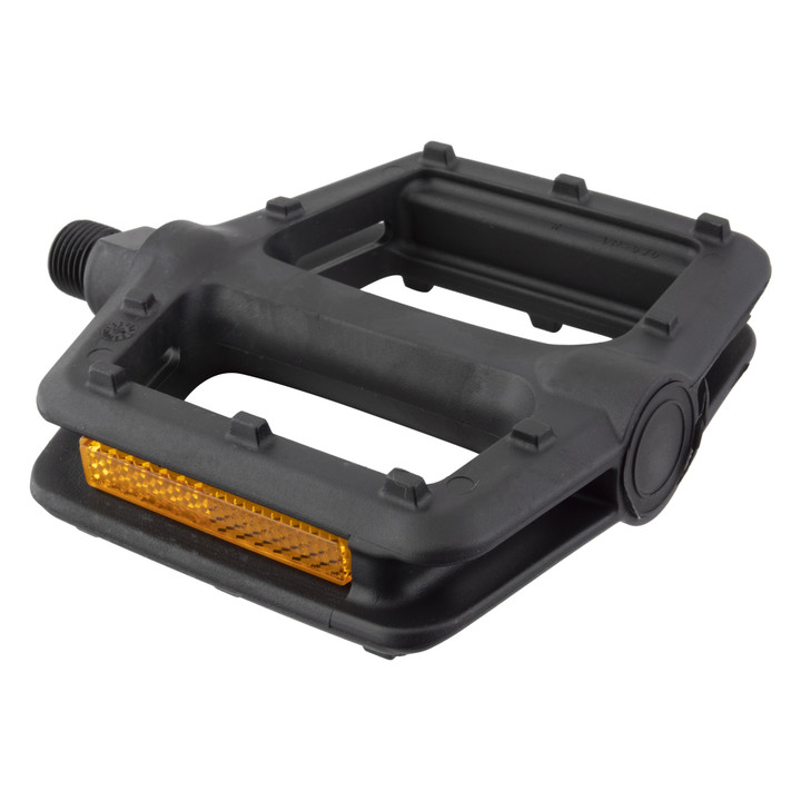 Pure Cycles Nylon Platform Pedals - Durable Composite 9/16" Traction Pins 410327