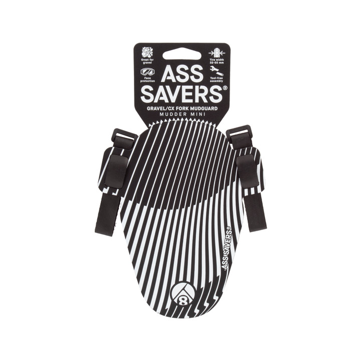 Origin8 Speed Ass Savers Mini Front Fender - Lightweight Polypropylene, Easy-Install Bike Mudguard 290442