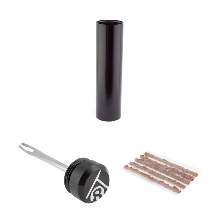 Origin8 Tubeless Tire Repair Kit Plugs and Alloy Storage Tube 914676