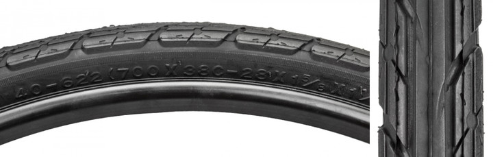 Sunlite 700x38 Eurotour Wire Road Tire - Reflective, Durable, Urban and Gravel Use 60142
