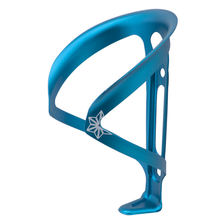 Supacaz Fly Cage Standard Aqua Alloy Bike Bottle Cage | Lightweight, Durable, Laser Etched Design CG-54