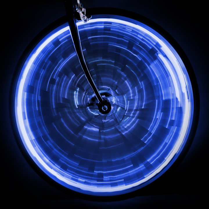 Sunlite WheelGlow Blue Wheel Light - Waterproof LED Bike Safety Light 911373