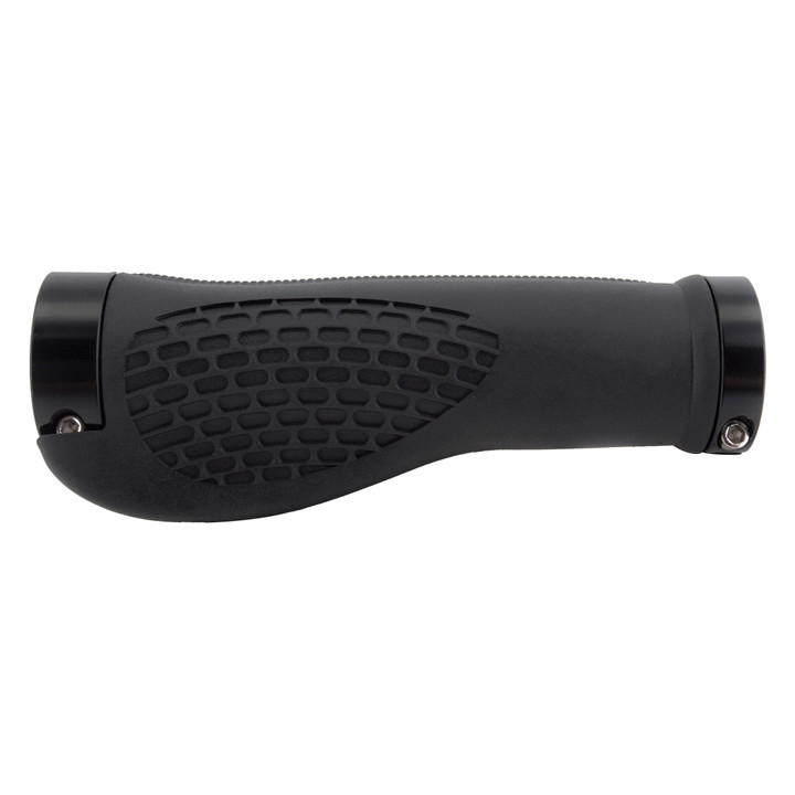 Sunlite Ergonomic Dual Lock On Bicycle Handlebar Grips 130mm Black 32641