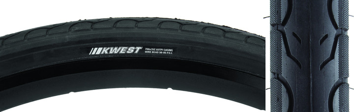 Kenda Kwest 700x35 Clincher Tire - Durable Wire Bead, SRC Rubber Compound 062B4N48