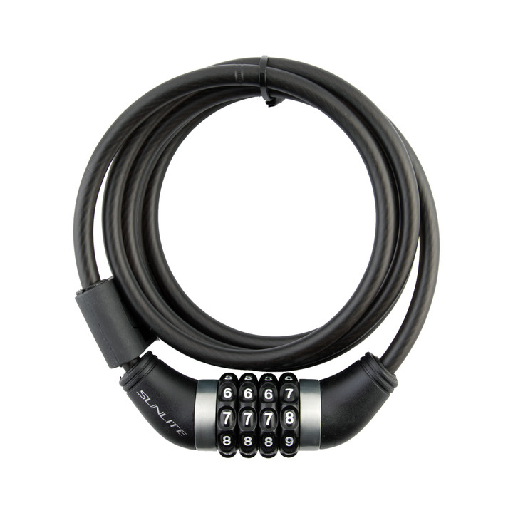 Sunlite Resettable Combo Cable Combo 8mm 6`/183cm Blk 3973
