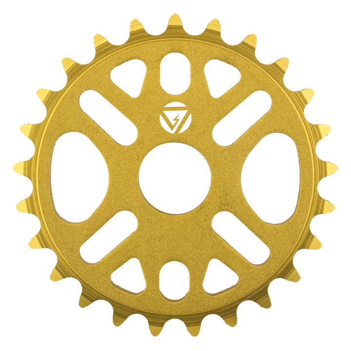 Black Ops Micro Drive II 25T Alloy BMX Chainring - CNC Machined, Gold 211315
