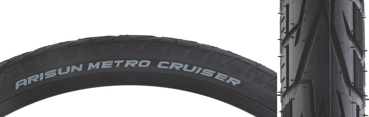 Arisun Metro Cruiser 26x1.6 Wire Bead Road Tire - Wet Traction, Cornering T070117