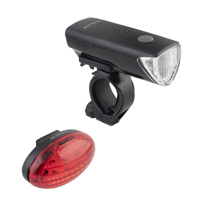 Sunlite LED Bike Headlight and Tail Light Combo, Water-Resistant, 70+ Hour Runtime 97867
