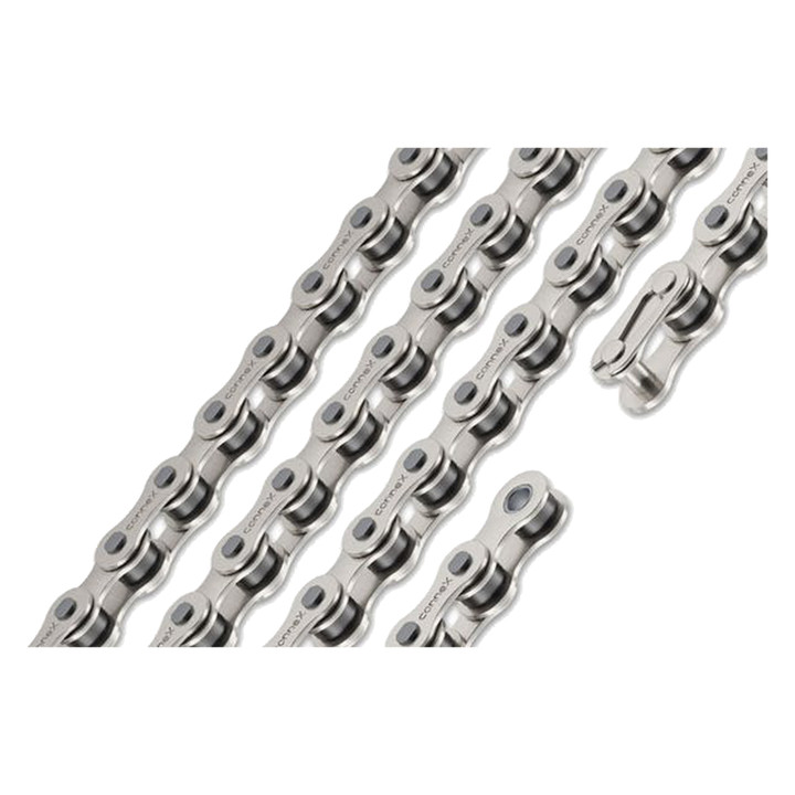 Connex 108 1/8 x 1/2 Nickel BMX and Track Chain - Weatherproof, Wear-Resistant 6021-4152-1120