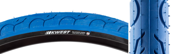 Kenda Kwest 26x1.5 Bicycle Tire - Durable Wire Bead, Water-Grooved Tread 59967