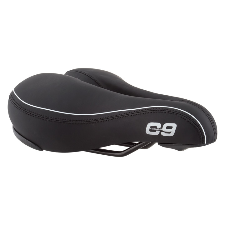 Cloud-9 Unisex Cut Out Bicycle Comfort Seat Airflow Relief Channel Black 49451