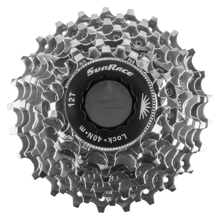 Sunrace CS-R86 8-Speed 12-25t Cassette Steel Cogs and Super Fluid Drive Technology CSR86.8BQ0.NS1