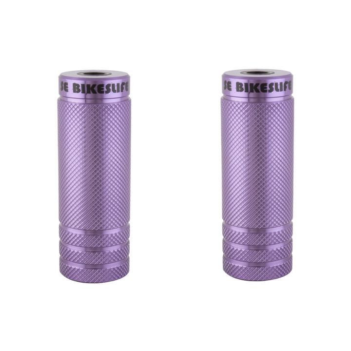 Purple Steel Wheelie Pegs for Bikes | 14mm / 3/8in Compatibility 5018