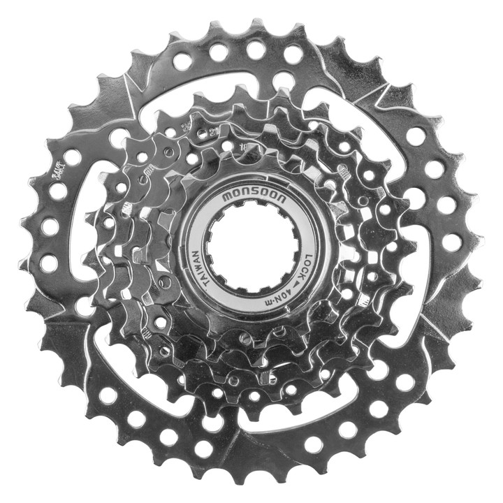 Sunlite 7-Speed 11-34t Nickel Plated Steel Cassette for Mountain and Road Biking 180032
