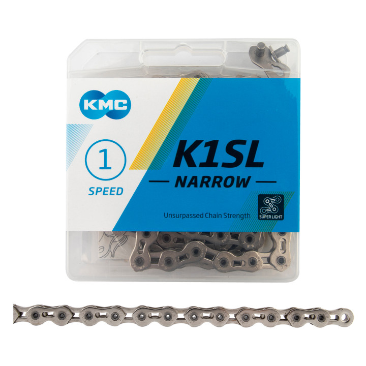 KMC K1SL SuperLite Kool Narrow Chain 3/32" Single-Speed 100 Links CN81048