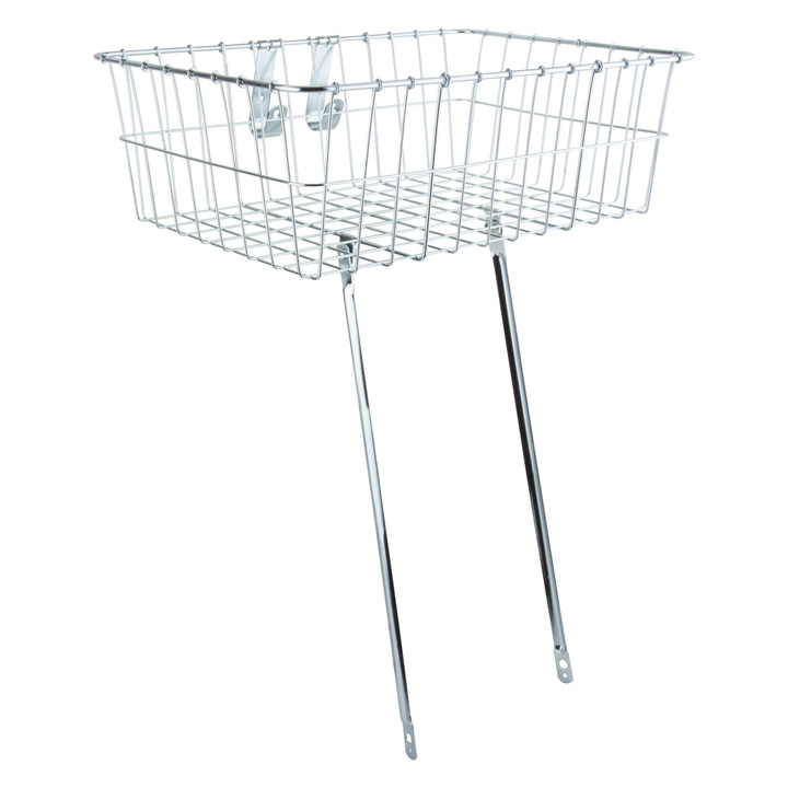 Wald 139 Front Steel Bike Basket - Powder-Coated Handlebar Mount 139