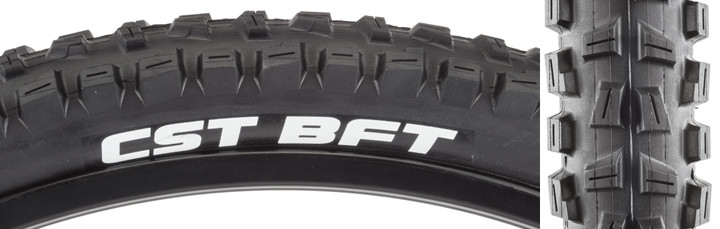CST BFT 26x2.4 All-Mountain Freeride Tire Durability and Aggressive Tread TB74202100