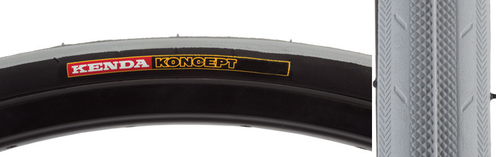 Kenda Koncept 24x1 Road and Sports Bike Tire - Lightweight Wire Bead, 110 PSI 03012200