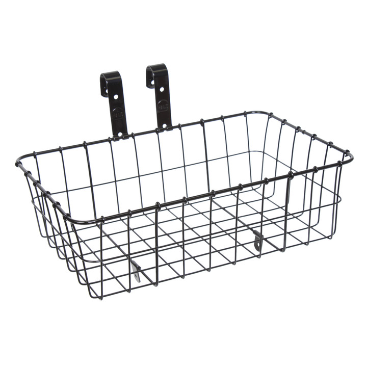 Wald 137 Steel Front Bicycle Basket - Durable Powder-Coated Handlebar Mount 137GB
