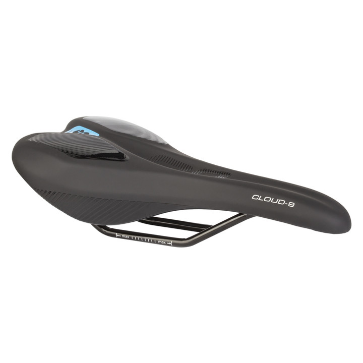Cloud-9 Unisex Narrow Sport Saddle Kush Plus Memory Foam Road MTB Unisex Black 50596