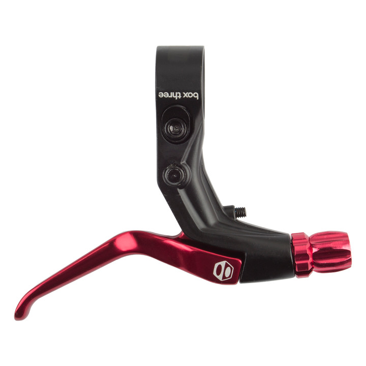 Box Components Box Three Red Brake Lever - Alloy, Precision, and Ergonomic BX-BL173DIPR-RD