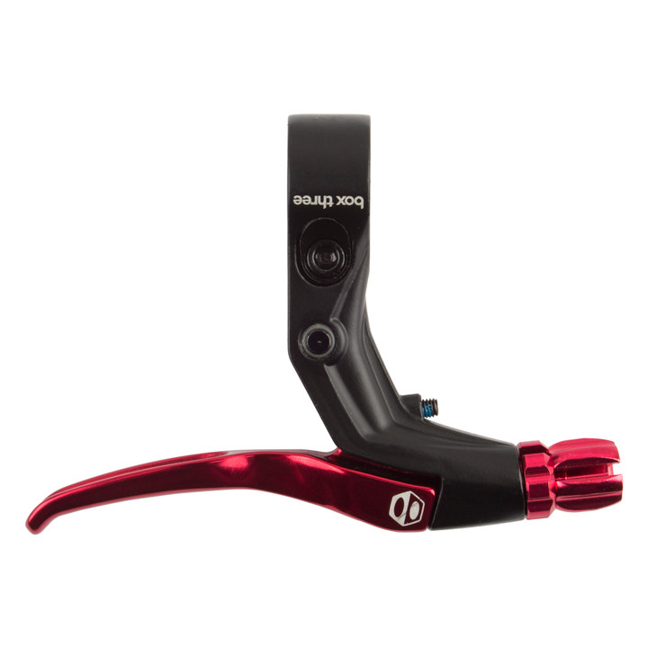 Box Three Red Brake Lever - Lightweight Aluminum, Adjustable, Racing Geometry BX-BL173DIMN-RD