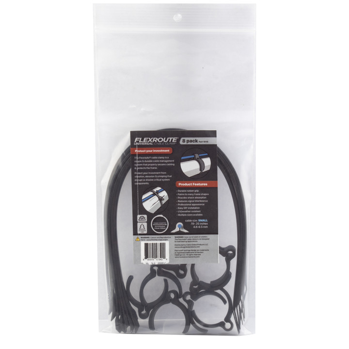 Cobra FlexRoute Cable Guide Clips 4.8-6.5mm Black - Flexible, Durable, Easy Install 1010