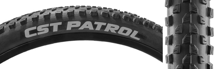CST Patrol 20x3.0 Wire Tire - Versatile Mountain Bike Rubber for Off-Road TB00192500