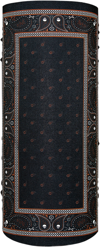 Zan Headgear Motley Tube - Classic Bandana - Orange/Black T197