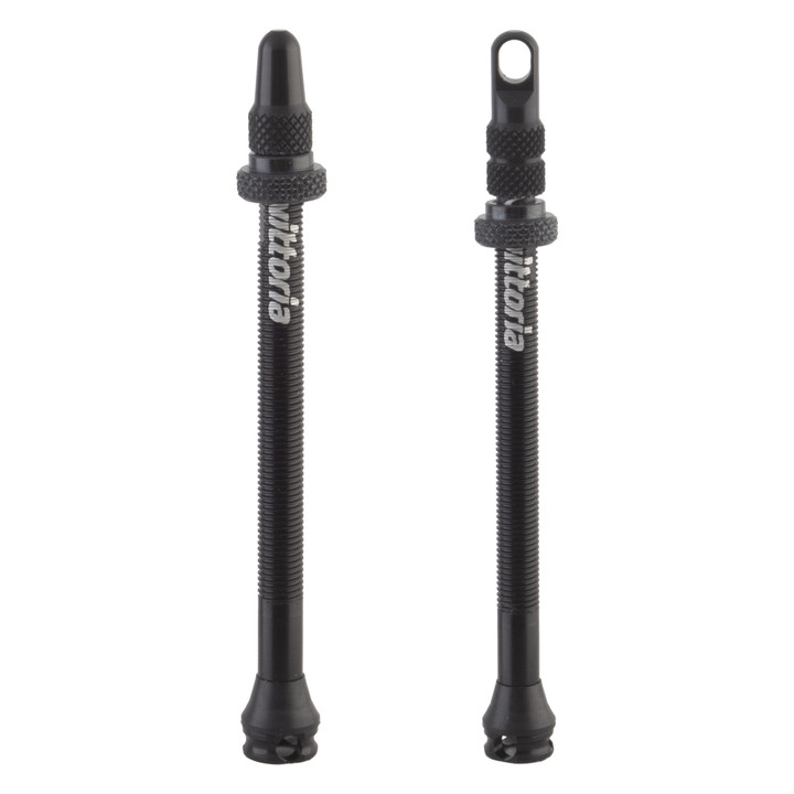 Vittoria Multiway 80mm Tubeless Valves Pair - Aluminum, Presta, Durable, Lightweight for Road and MTB 1AA00093