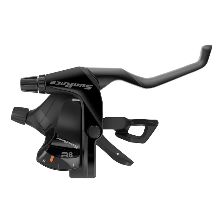 Sunrace STF803 8-Speed Flat Bar V Brake Trigger Shifter - Alloy and Composite STF803.R800.0S0.BX