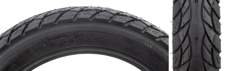 Sunlite UtiliT Scooter Tire 14x2.5 Rubber, Water-Evacuation and Stability 594048