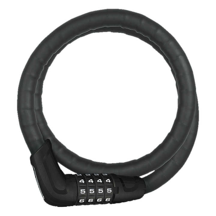ABUS Combination Cable Lock Steel-O-Flex Tresor 6615C 85cm x 15mm w/ Mount Black 13657