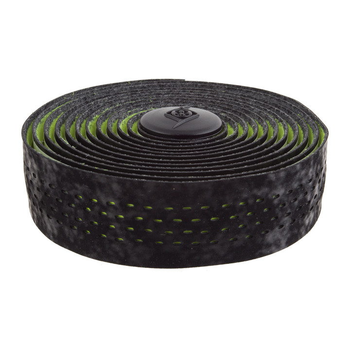 Origin8 SOFTAC PERF Handlebar Tape - 2.5mm Perforated Suede, Shock-Absorbing, Hi-Viz Yellow and Black 32696