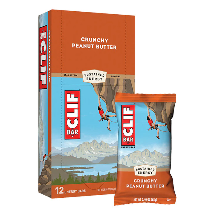 Clif Bar Original Crunchy Peanut Butter Box of 12 Convenient Source of Energy CCC50120
